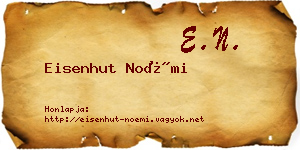 Eisenhut Noémi névjegykártya